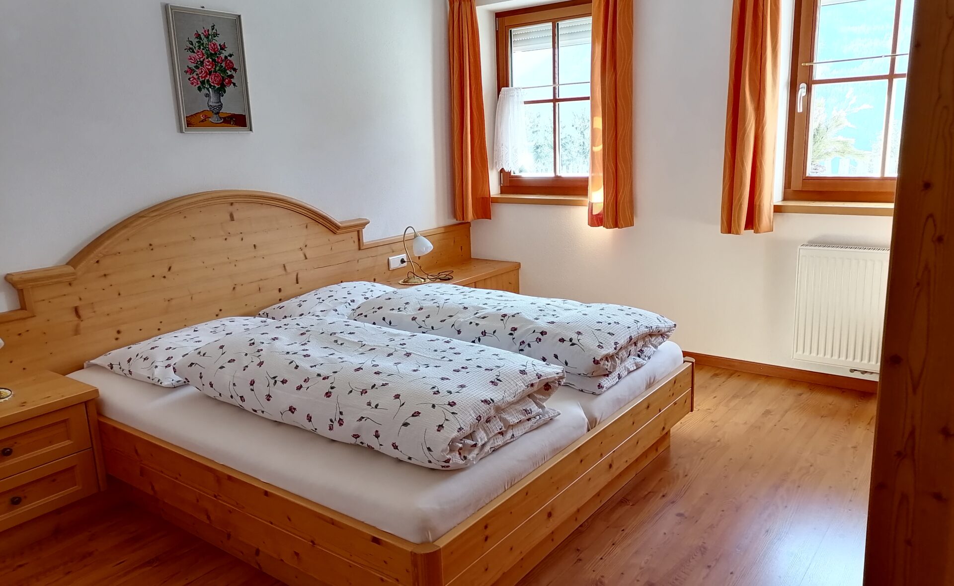 Double bed room from the apartment "Waldruhe"